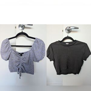 BUNDLE Crop Tops Garage and Forever 21 Size L